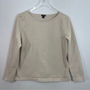 Filson Long Sleeve Cotton Crewneck Shirt beige/cream Women’s Large